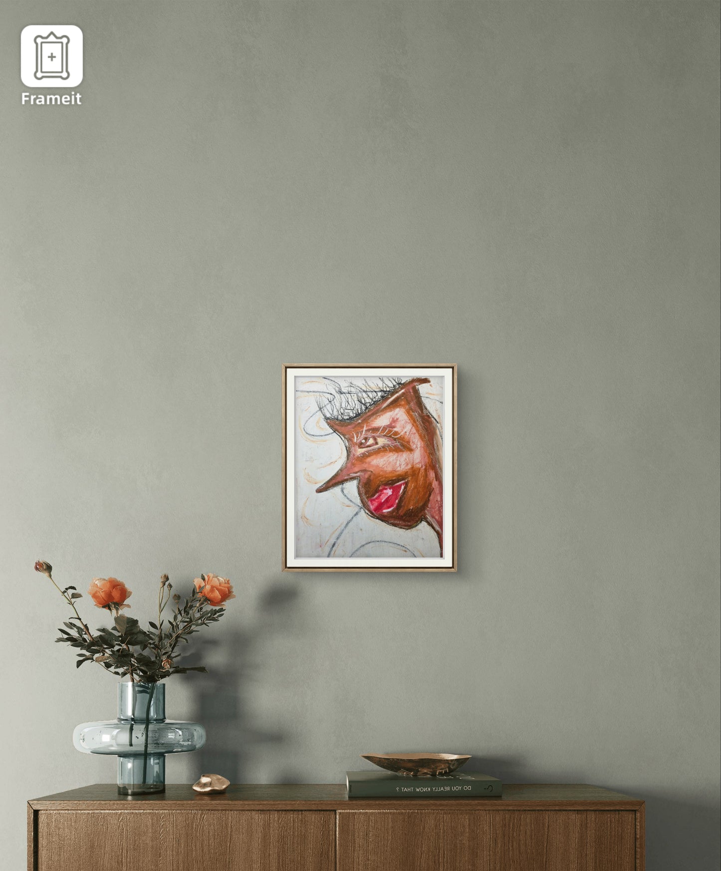 ☉”The Girl With The Long Nose” Original
