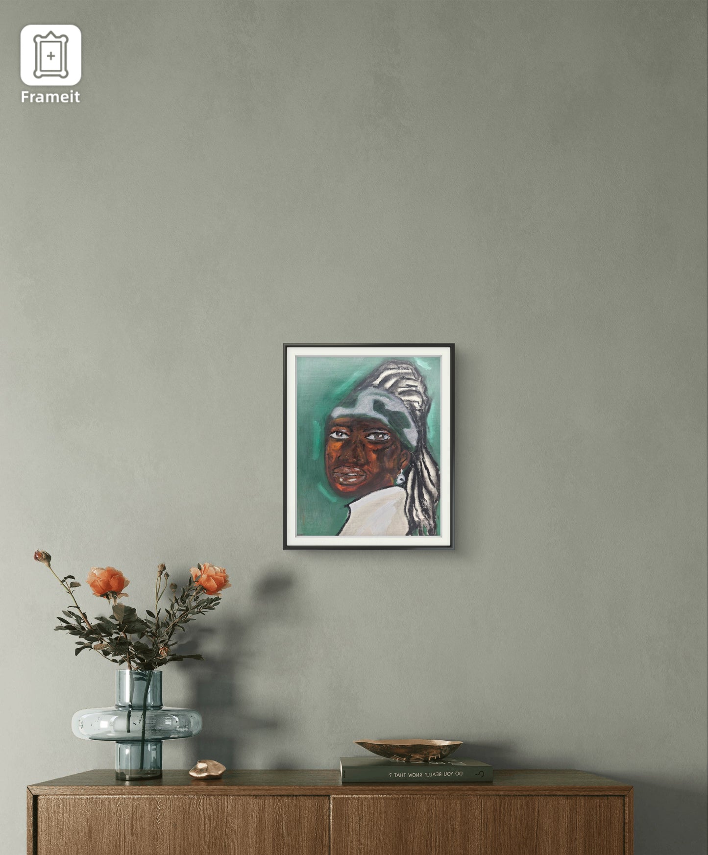 “Melanin Girl with a Pearl Earrings” (Print)